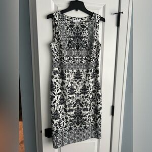 Calvin Klein B/W Pattern dress